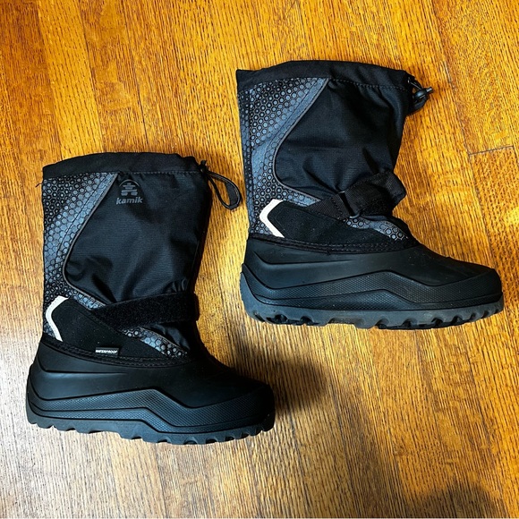 Kamik Snowfall P 2 Black/Charcoal 5 EU37 UK4.5 Youth Juniors Snow Boot - Picture 1 of 8